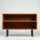 Danish teak shelf sideboard lowboard vinyl vintage mid-century