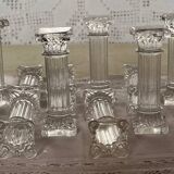 Lot de 12 repose couteaux  en verre vintage