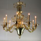Venetian chandelier in Murano glass circa 1940