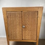 Vintage woven cane buffet