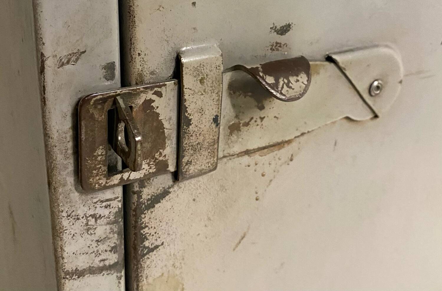 Industrial metal locker room