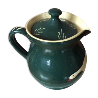 Soufflenheim pitcher with lid