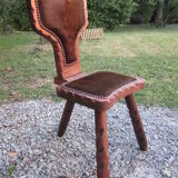 Chaise tripode esprit chalet