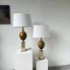 Pair of Philippe Barbier table lamps from the 70s