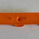 Orange wall coat rack by Syla - 1970s