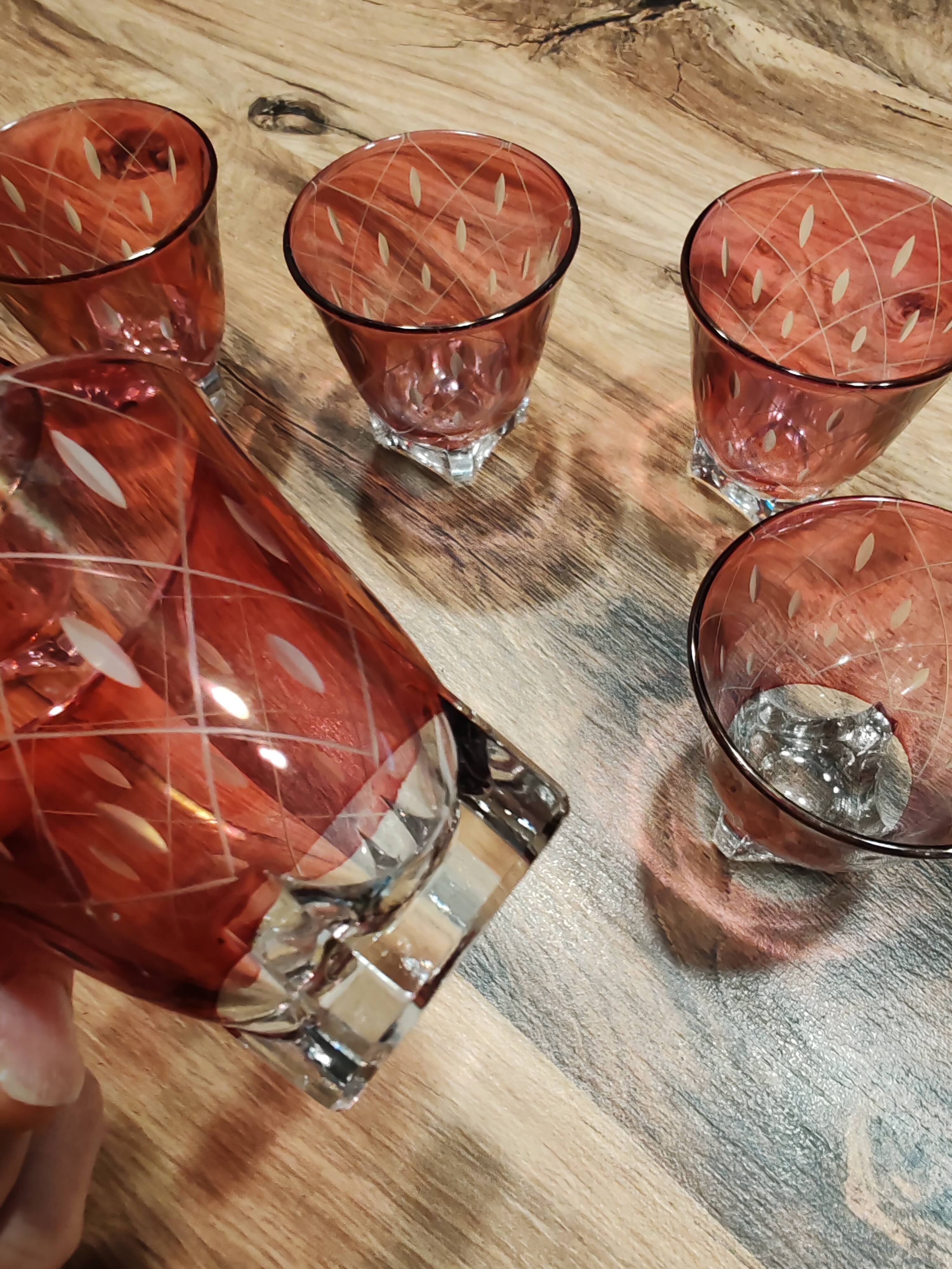 Vintage liqueur glasses