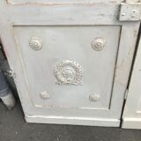 Pair of doors with wood molding