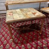 Nesting coffee table in onyx, 70s/80s design