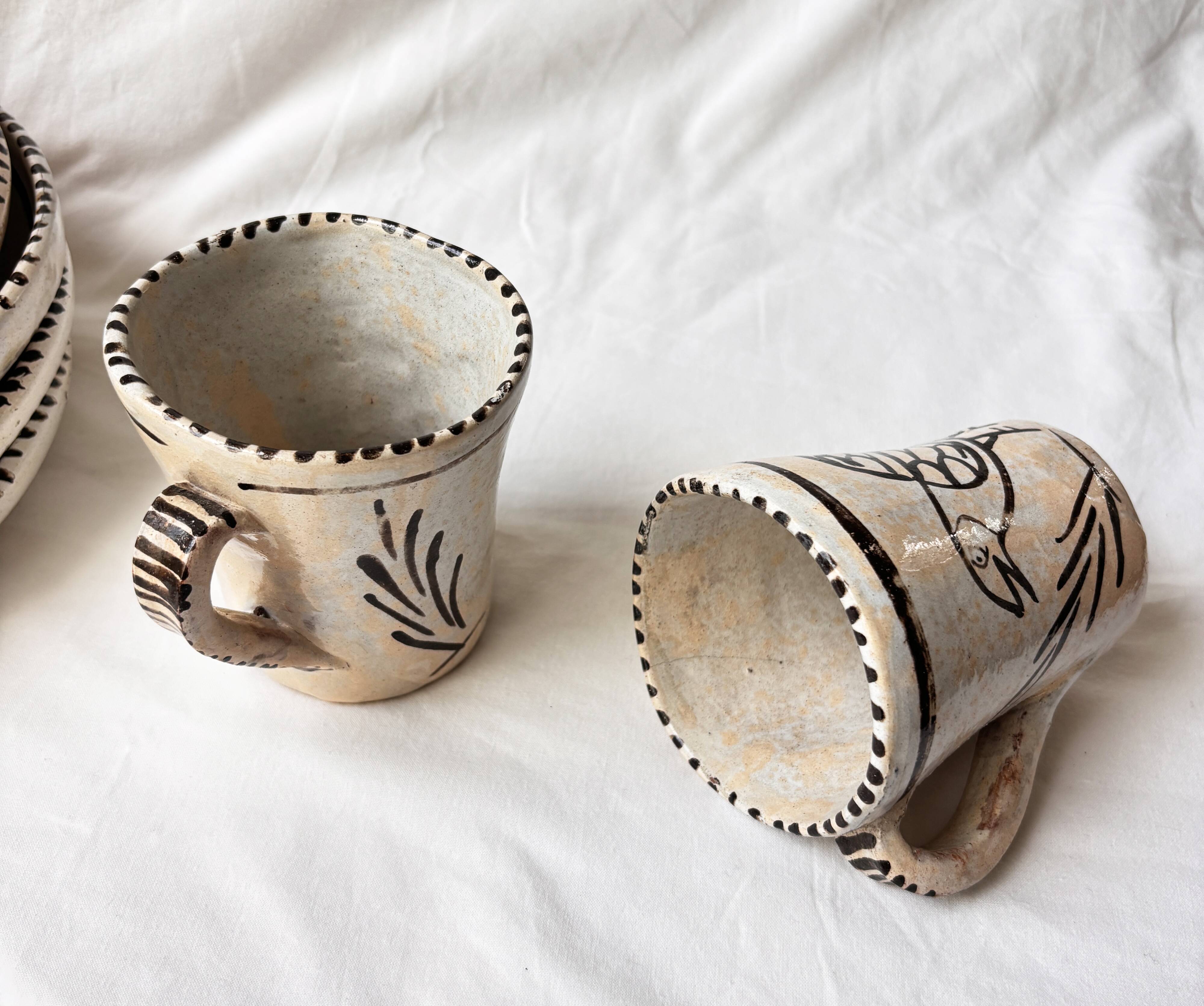 Rare ceramic service Bernardo Zaldizar