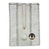 Solitaire vase, transparent glass, designed by H. Düsterhaus, Walther Glas,