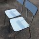 2 chaises formica bleu ciel