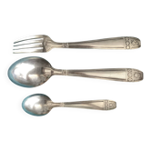 Set de Baptême Art Déco Métal +Poinçons