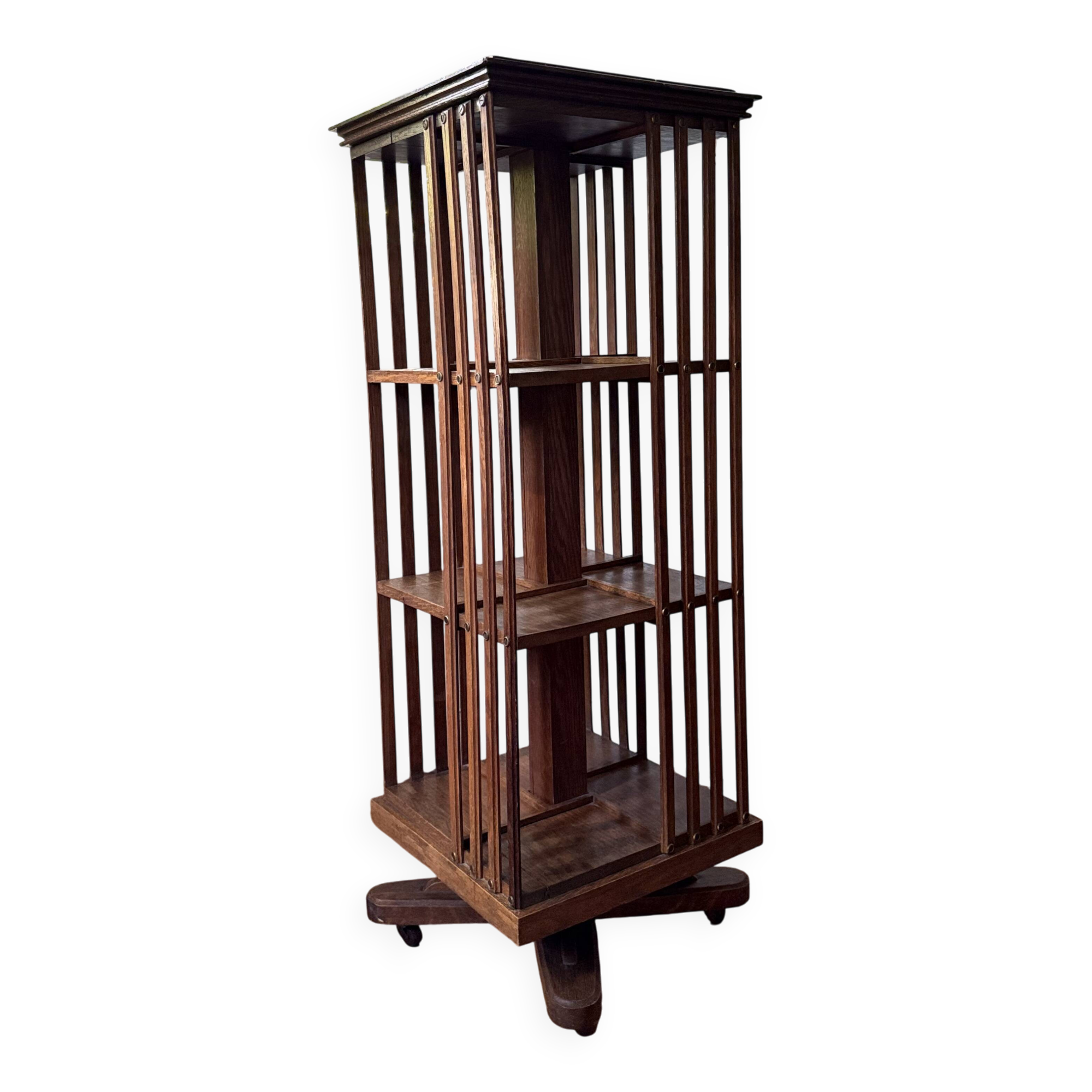 Large rotating library from the early 20th century