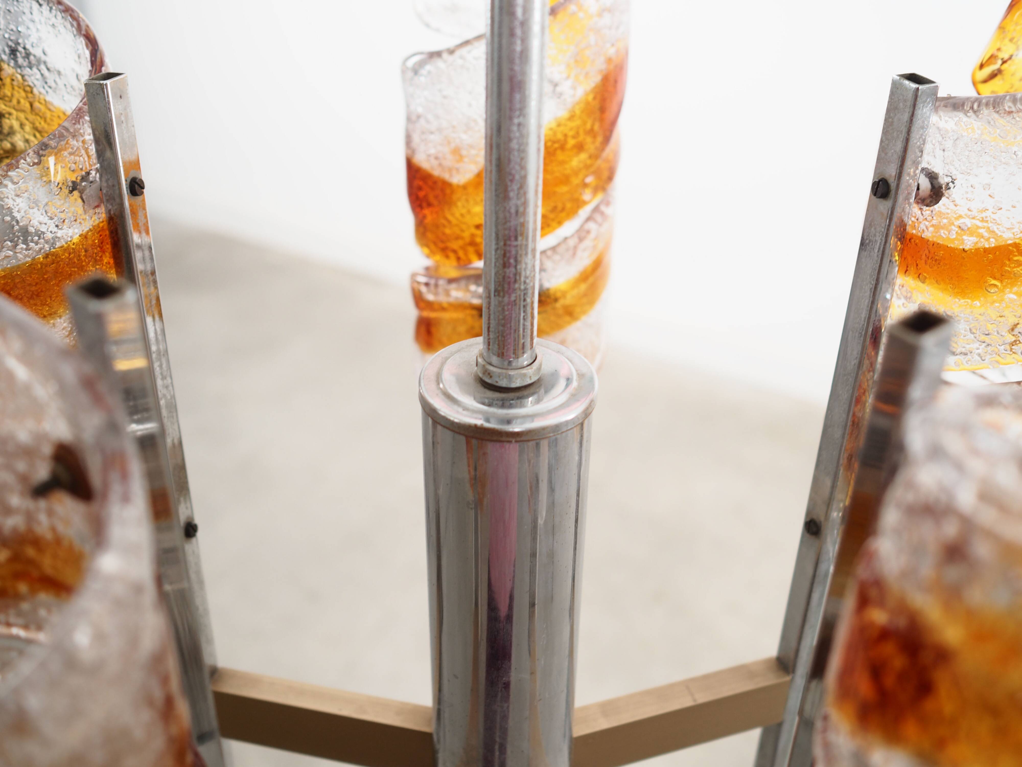 Pendant lamp, Murano glass, Italian design, 1970s, production: Italy