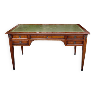 Louis XVI style mahogany flat desk