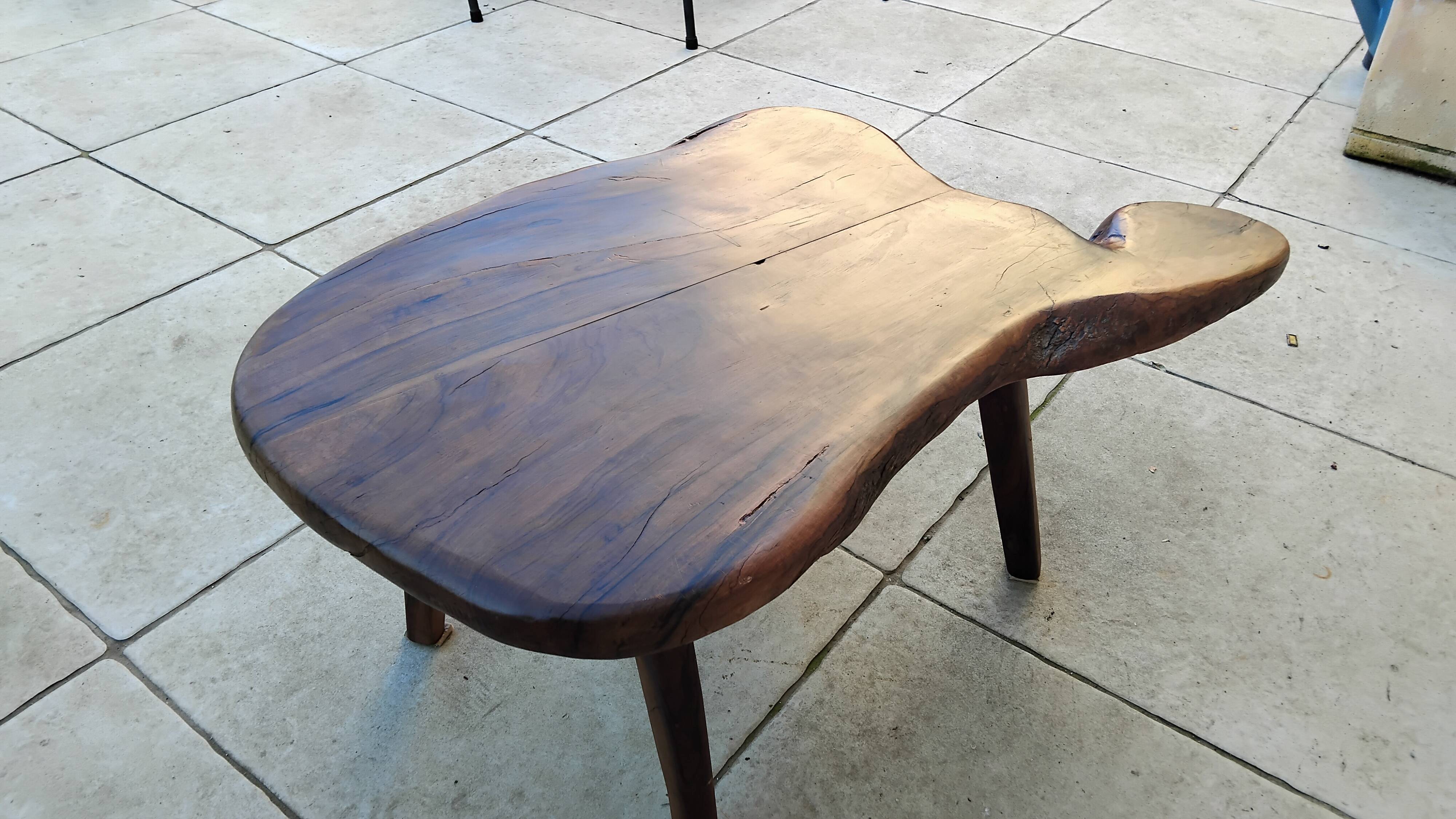 Vintage solid ornate coffee table