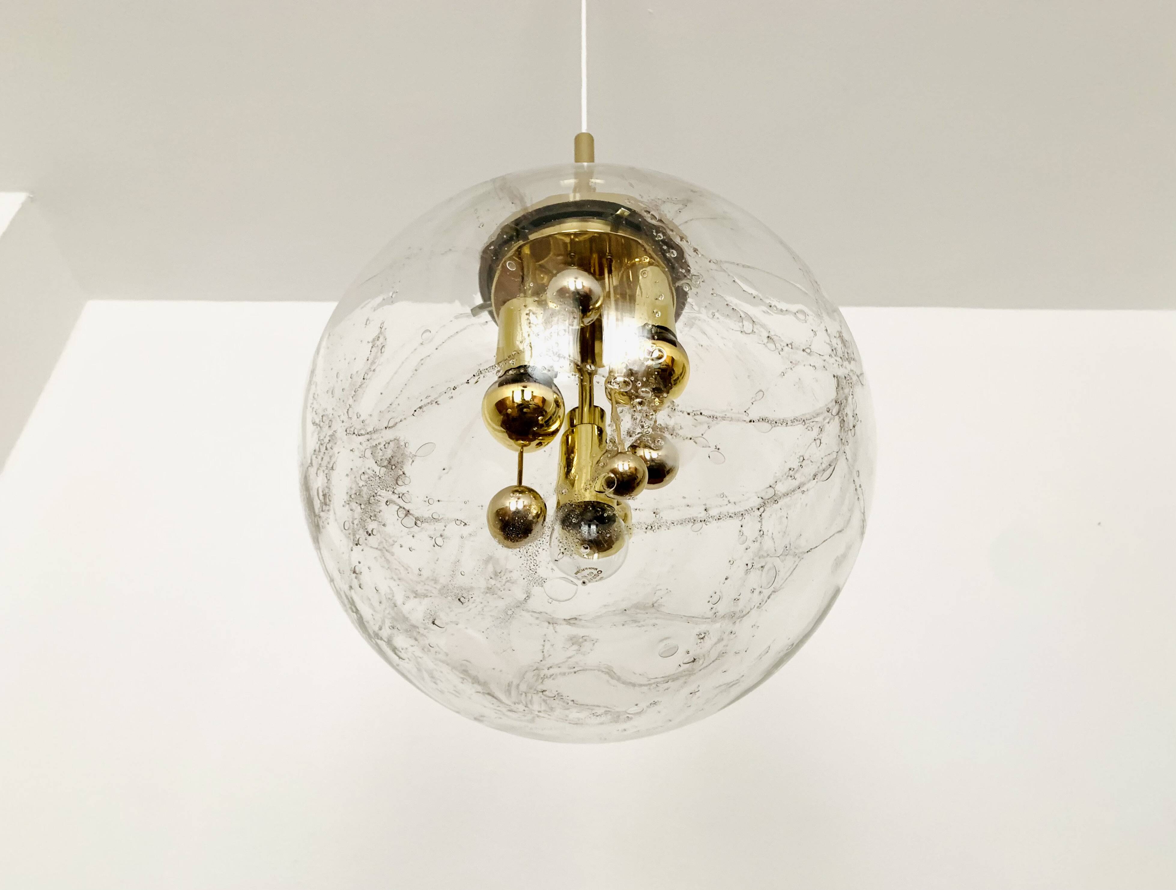 Big Ball Glass Pendant Lamp by Doria