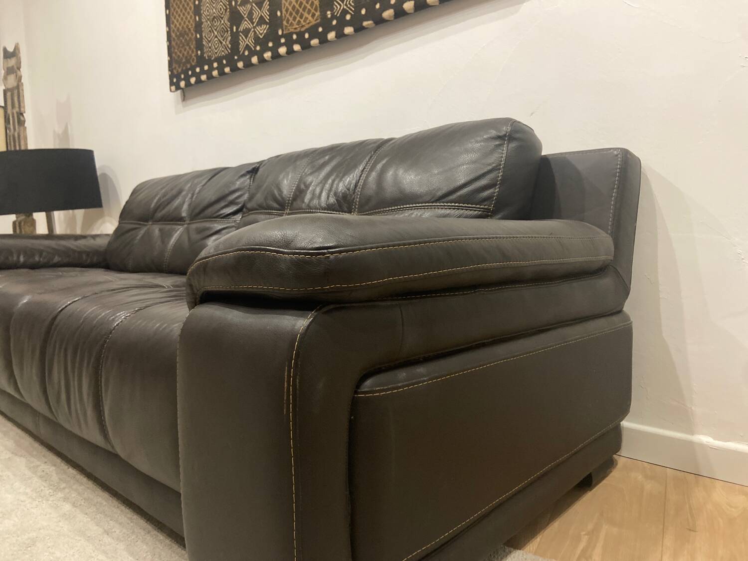 Canapé en cuir 3 places