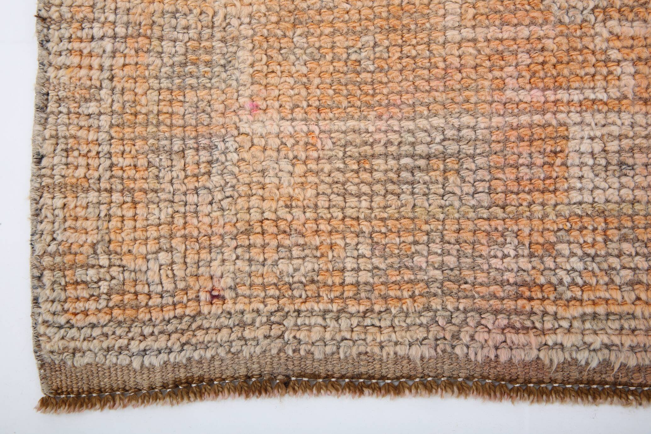 2x12 Long Narrow Orange Vintage Runner Rug, 75x378Cm SK 18494 FREE SHIPPING