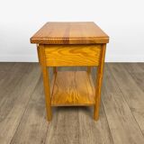 Pair of Swedish solid pine bedside tables from the 1980s