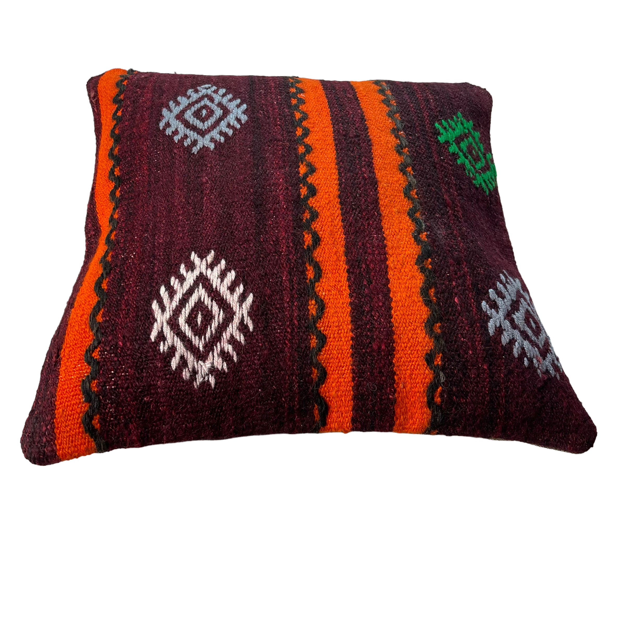Vintage turkish kilim cushion cover 40 x 40 cm