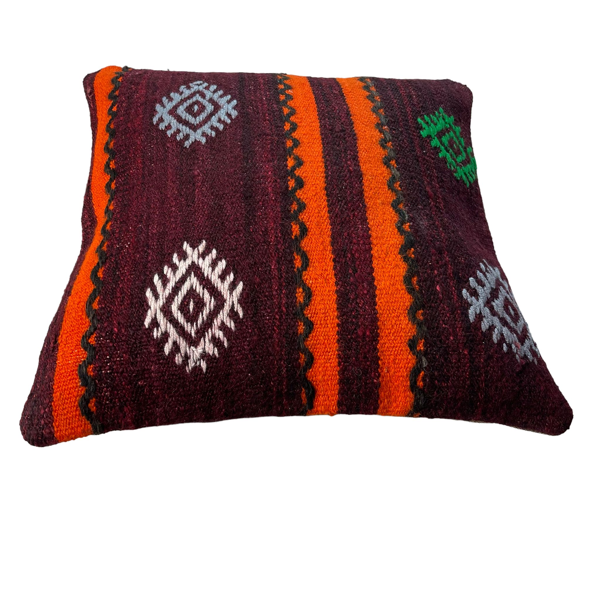 Housse de coussin kilim turc vintage 40 x 40 cm
