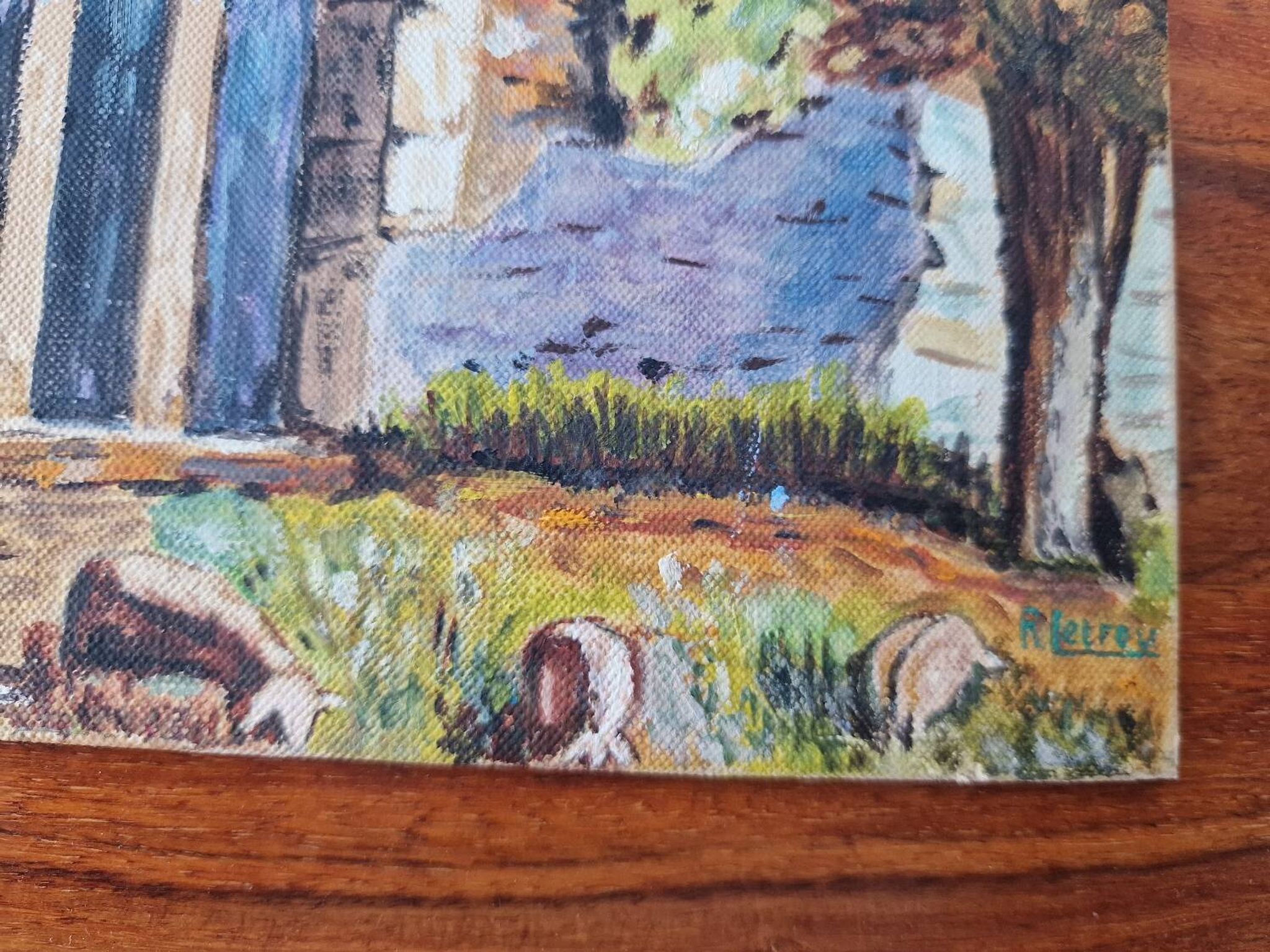 Vintage Provençal painting fabric