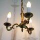 3 light bronze chandelier