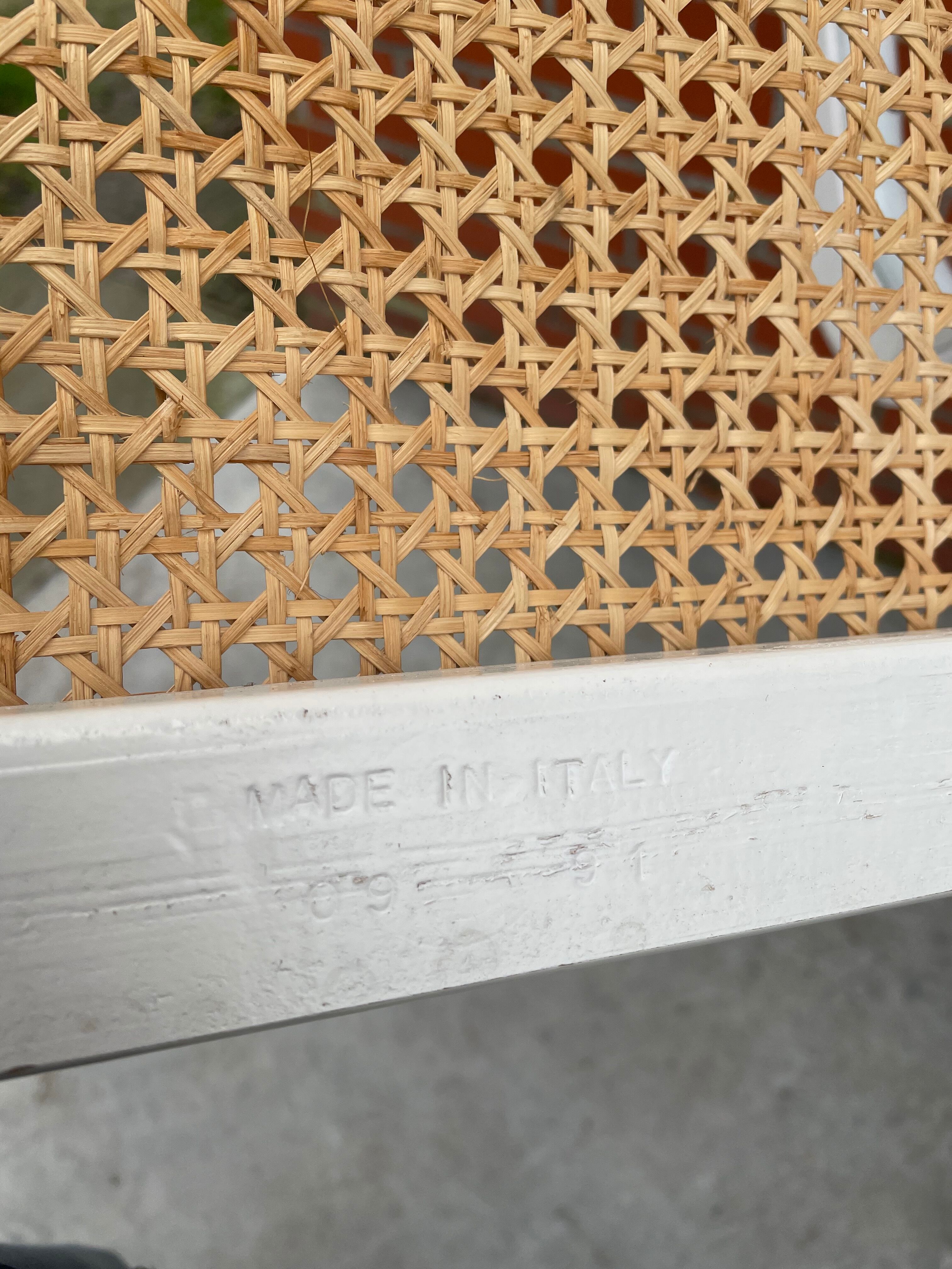 Cesca chair model with armrest in white