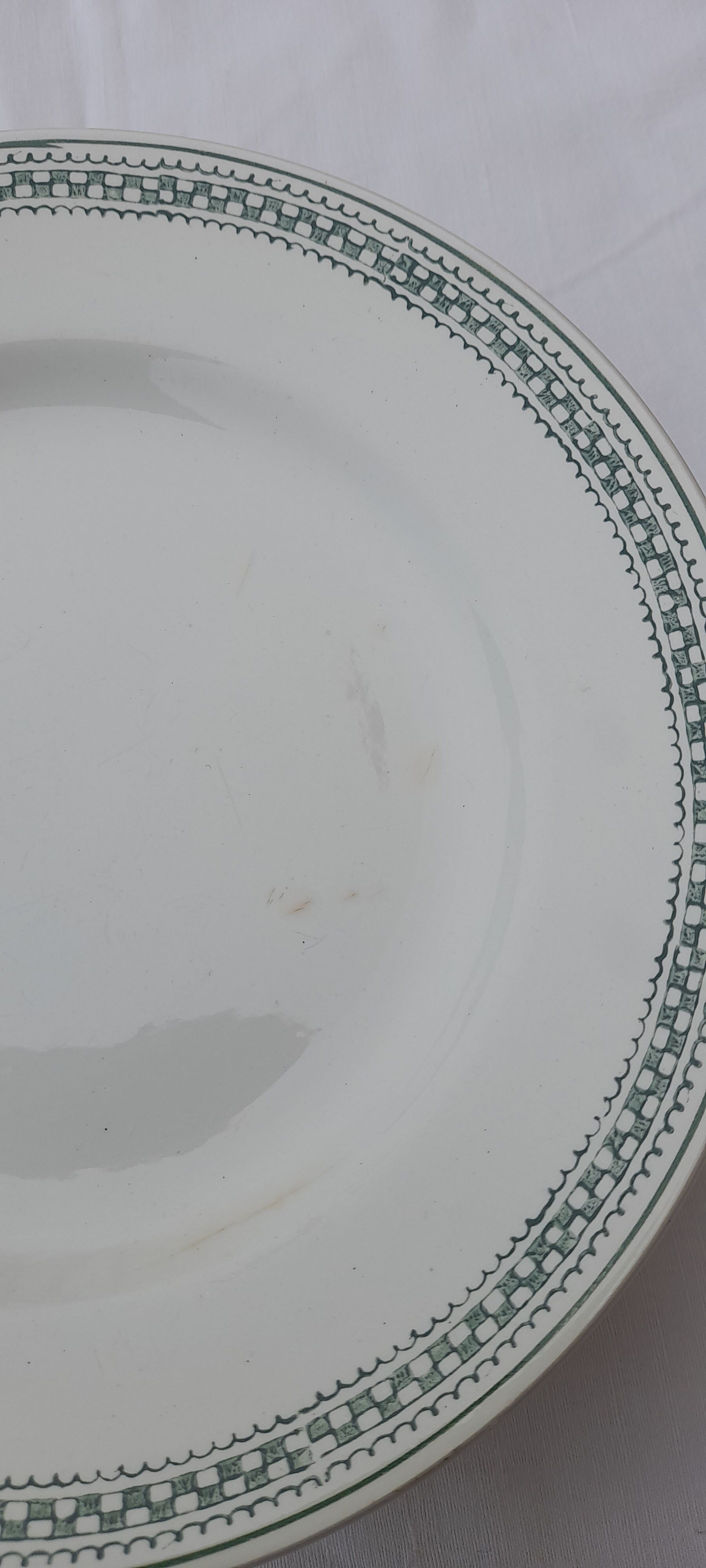 9 plates in earthenware of Saint Amand model 4015 diam 22,5 cm