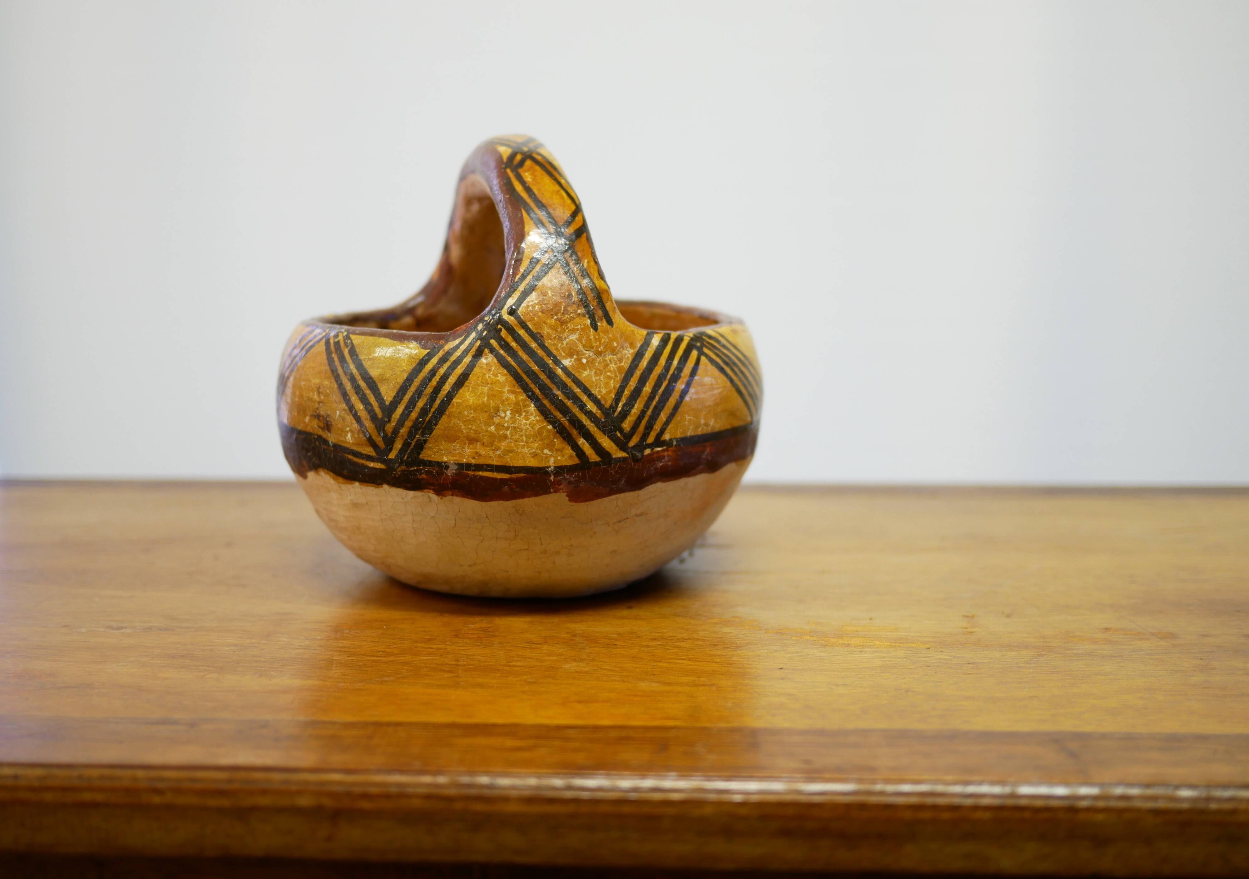 Old Kabyle terracotta broth pot jug