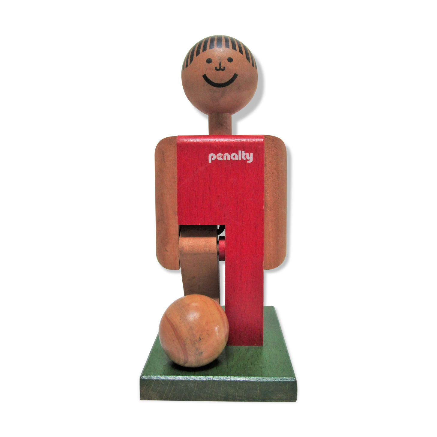 wooden toy footballer design P. Schweizer for Naef Switzerland