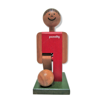 wooden toy footballer design P. Schweizer for Naef Switzerland
