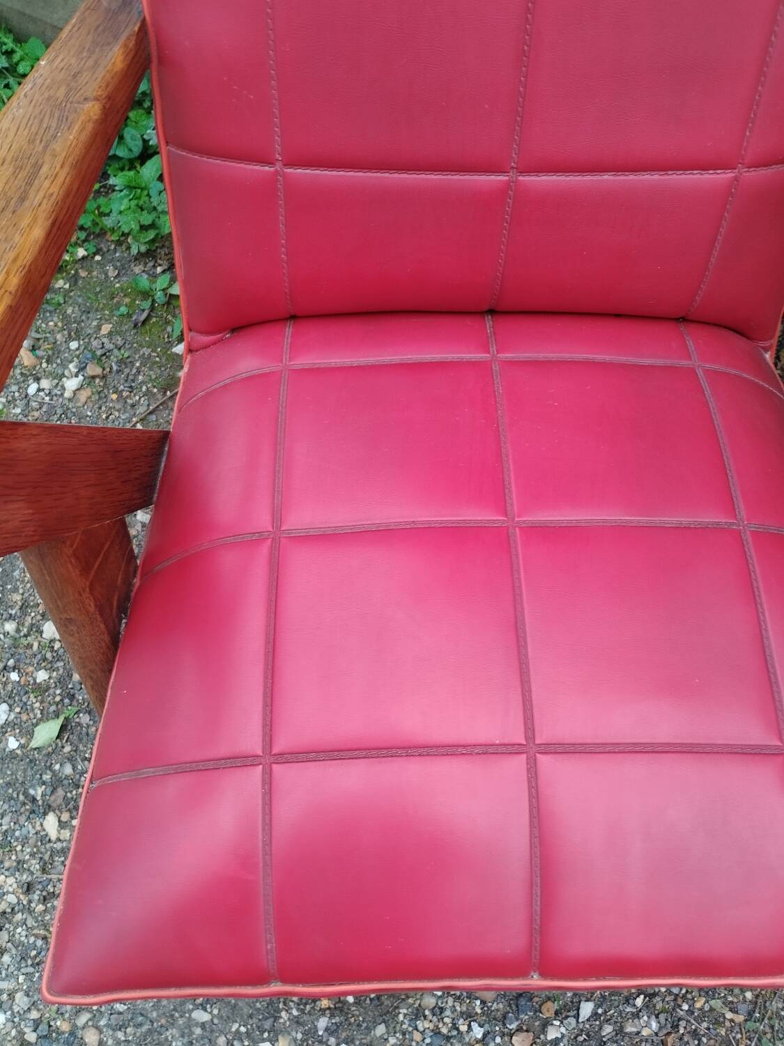 Paire de fauteuils anciens pieds compas