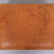 Sheepskin Leather pouf or Ottoman with storage 1970s