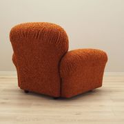 Orange armchair, Italian design, 1970s, production: Italy