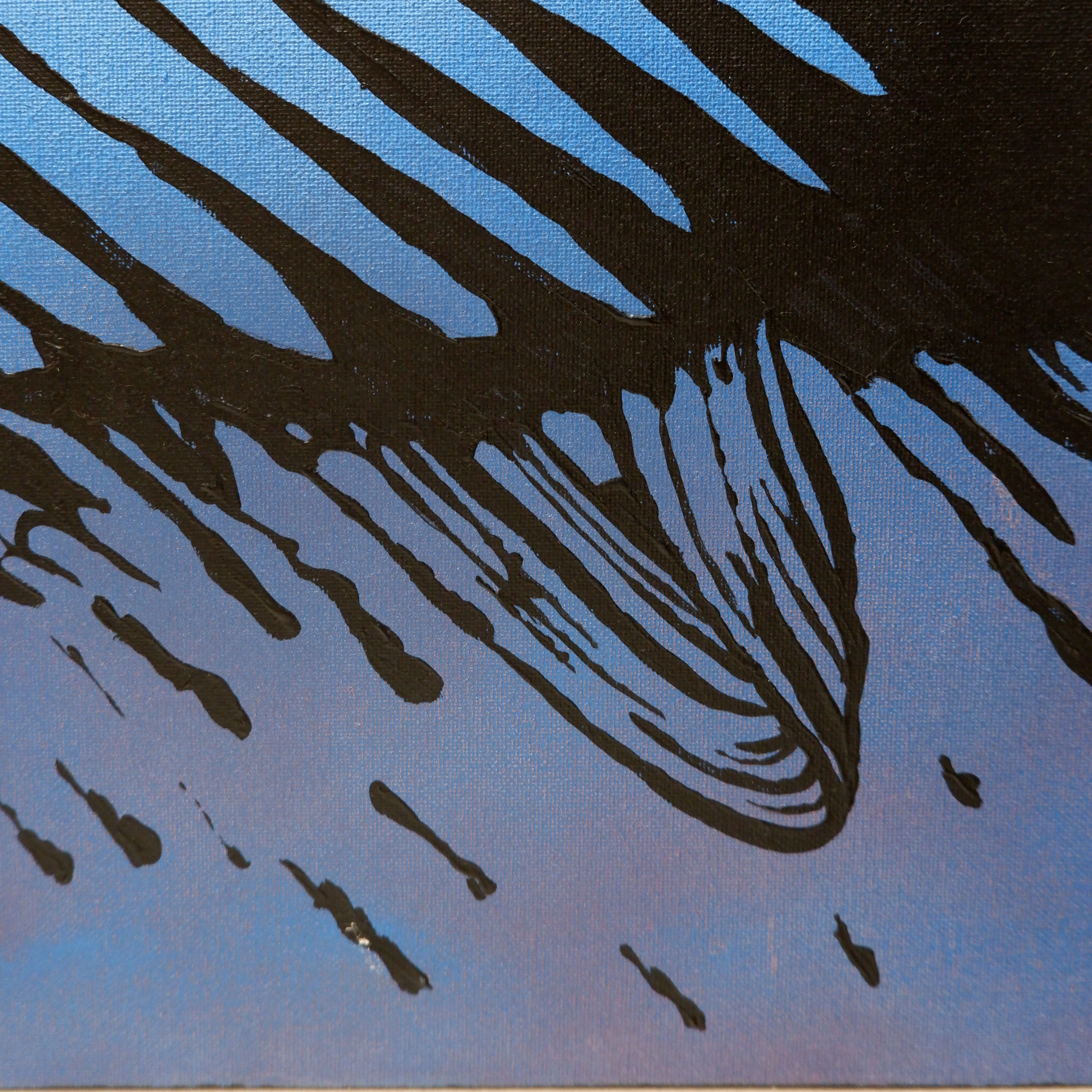 Abstract painting in muted tones on canvas - signed C.Massaut