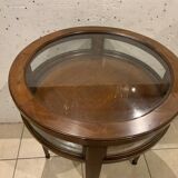 Pedestal table Louis XVI style showcase with removable top XX century