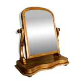 Coiffeuse de table barbière psyché Louis Philippe en noyer époque XIXe