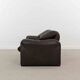 Brown leather 2-seater sofa Cassina Maralunga by Vico Magistretti