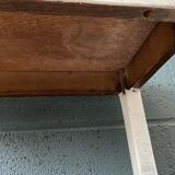 Side table in gray patinated oak