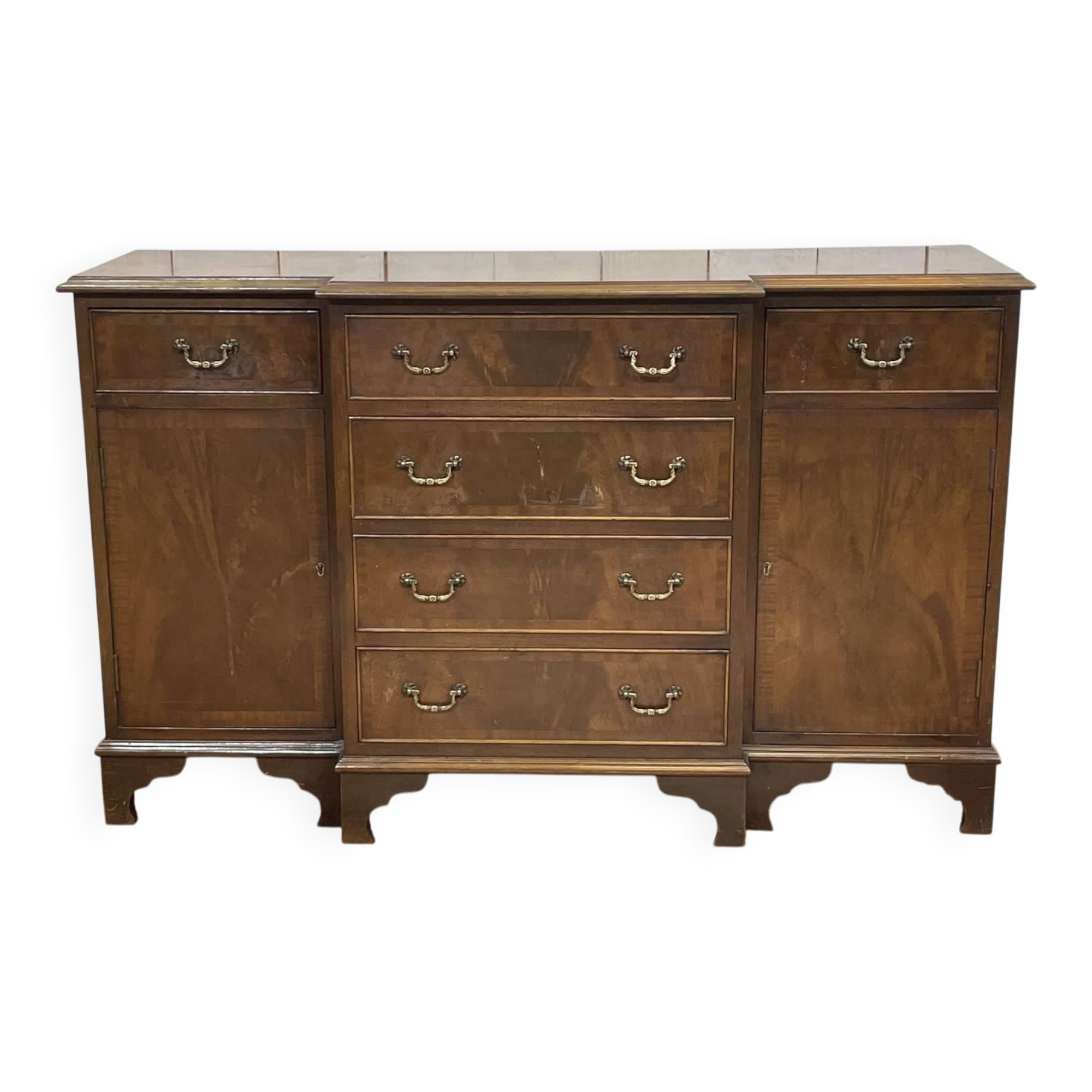 1950s English mahogany sideboard
