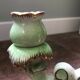 Pair of slip candlesticks