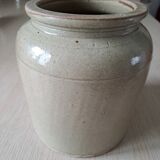 Varnished stoneware pot