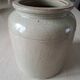 Varnished stoneware pot
