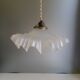 Antique molded glass pendant light - 1930-40