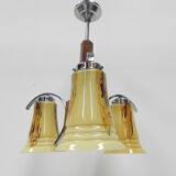Art deco hanging lamp in glass