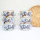 6 stoneware bowls floral motifs