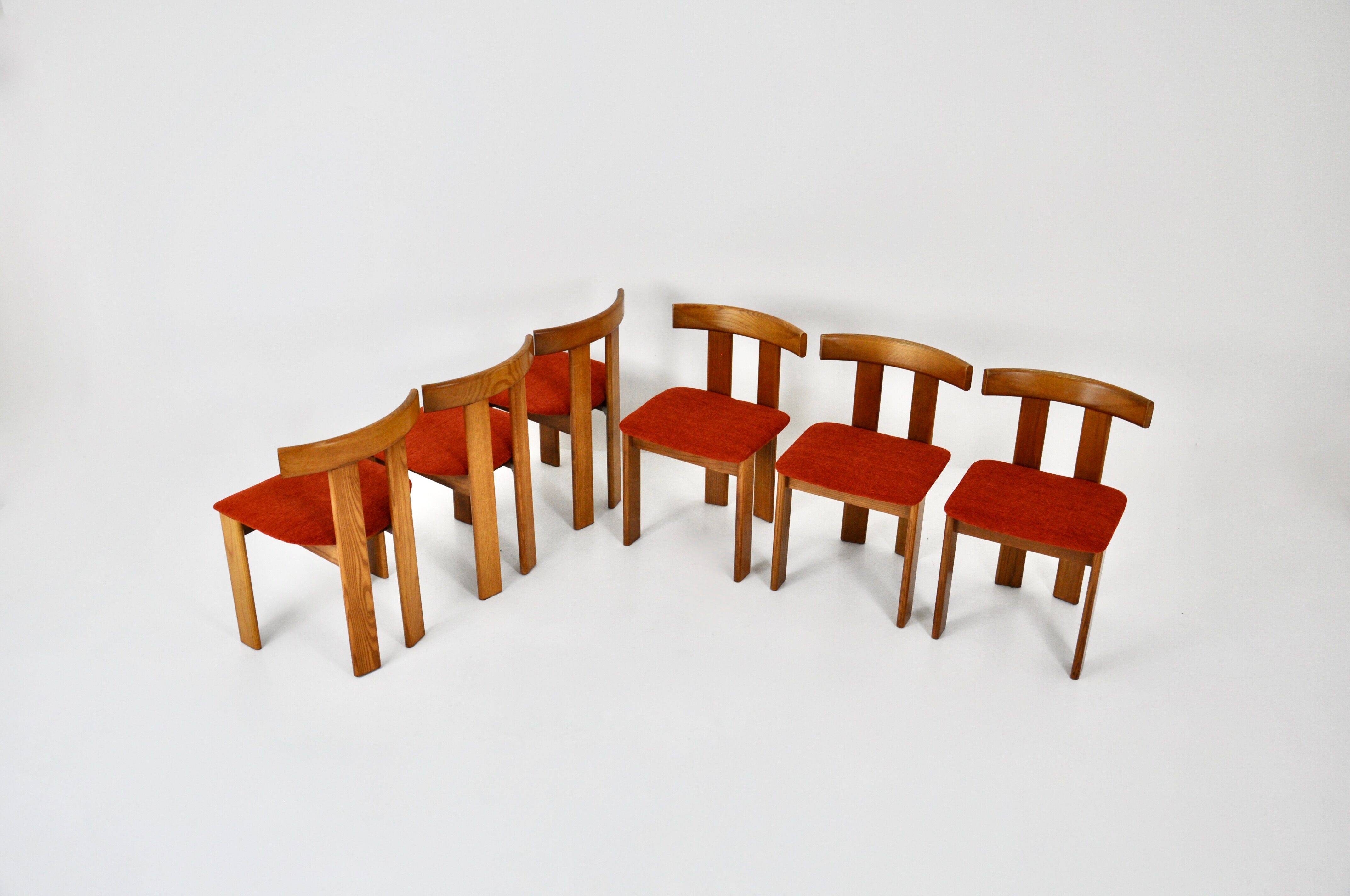 Dining chairs by Luigi Vaghi for Former, set of 6, 1960s