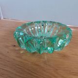 Cendrier en cristal vert Pierre D’avesn, Art déco